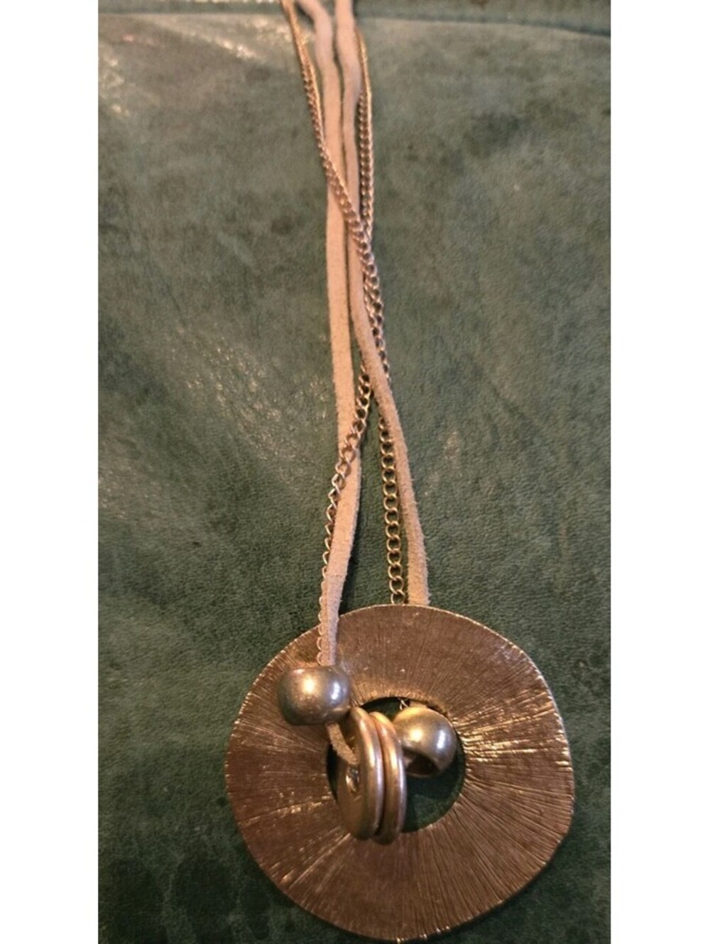 Vintage 90s Medallions Gold Tone  Rope & Chain Necklace Lobster 36"